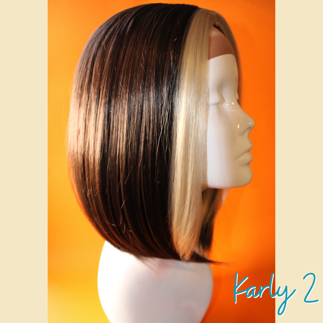 Karly 2, 14', Brown/Blonde Synthetic Wig