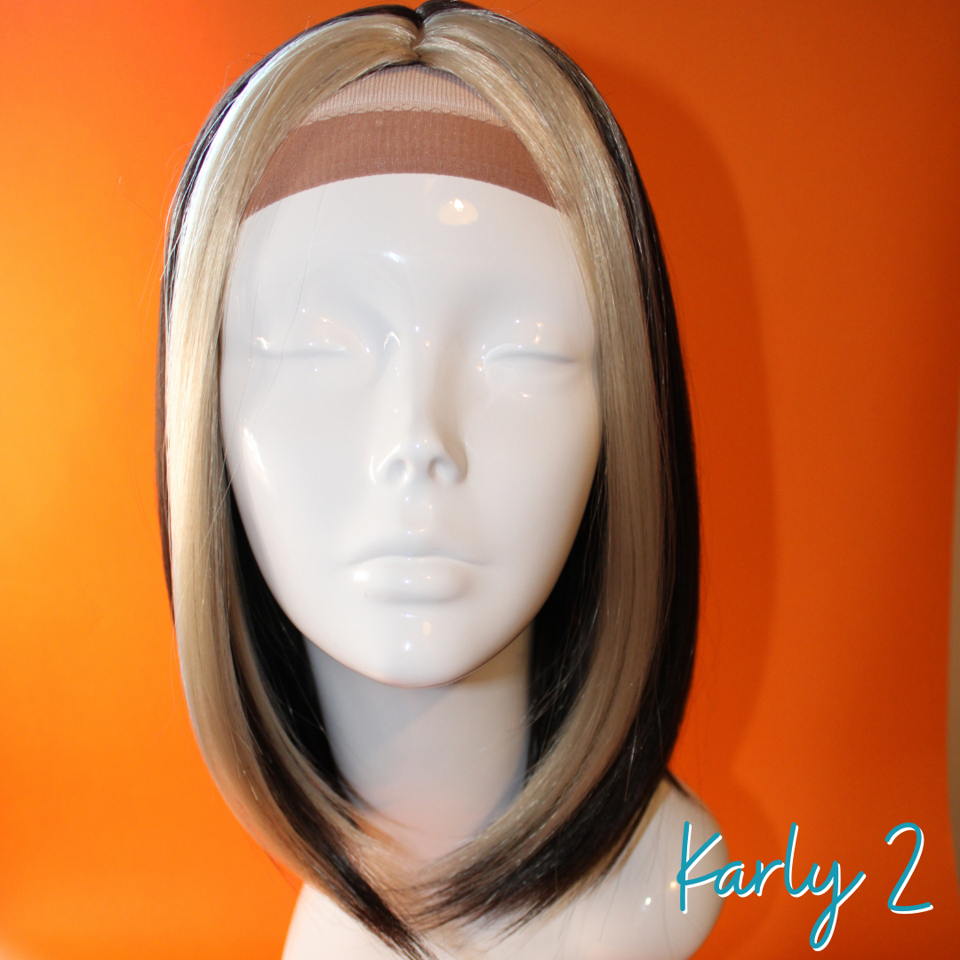 Karly 2, 14', Brown/Blonde Synthetic Wig
