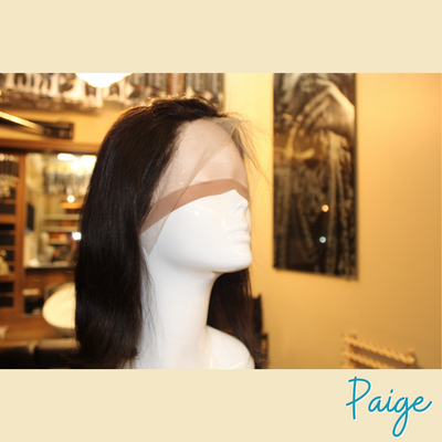 Paige- 12', Straight, Human Hair Wig - Natural