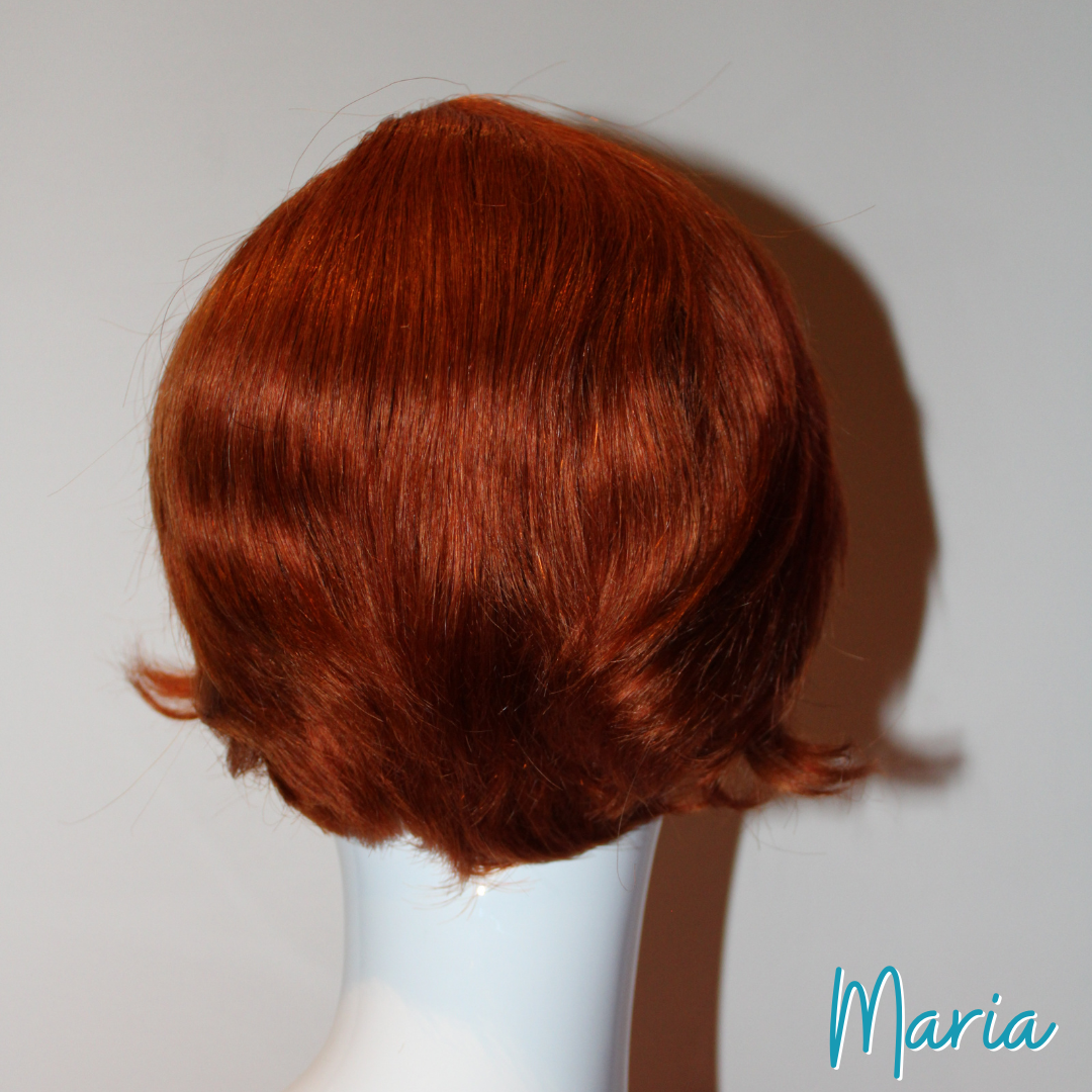 Maria - 9', Straight, Human Hair Wig - Ginger