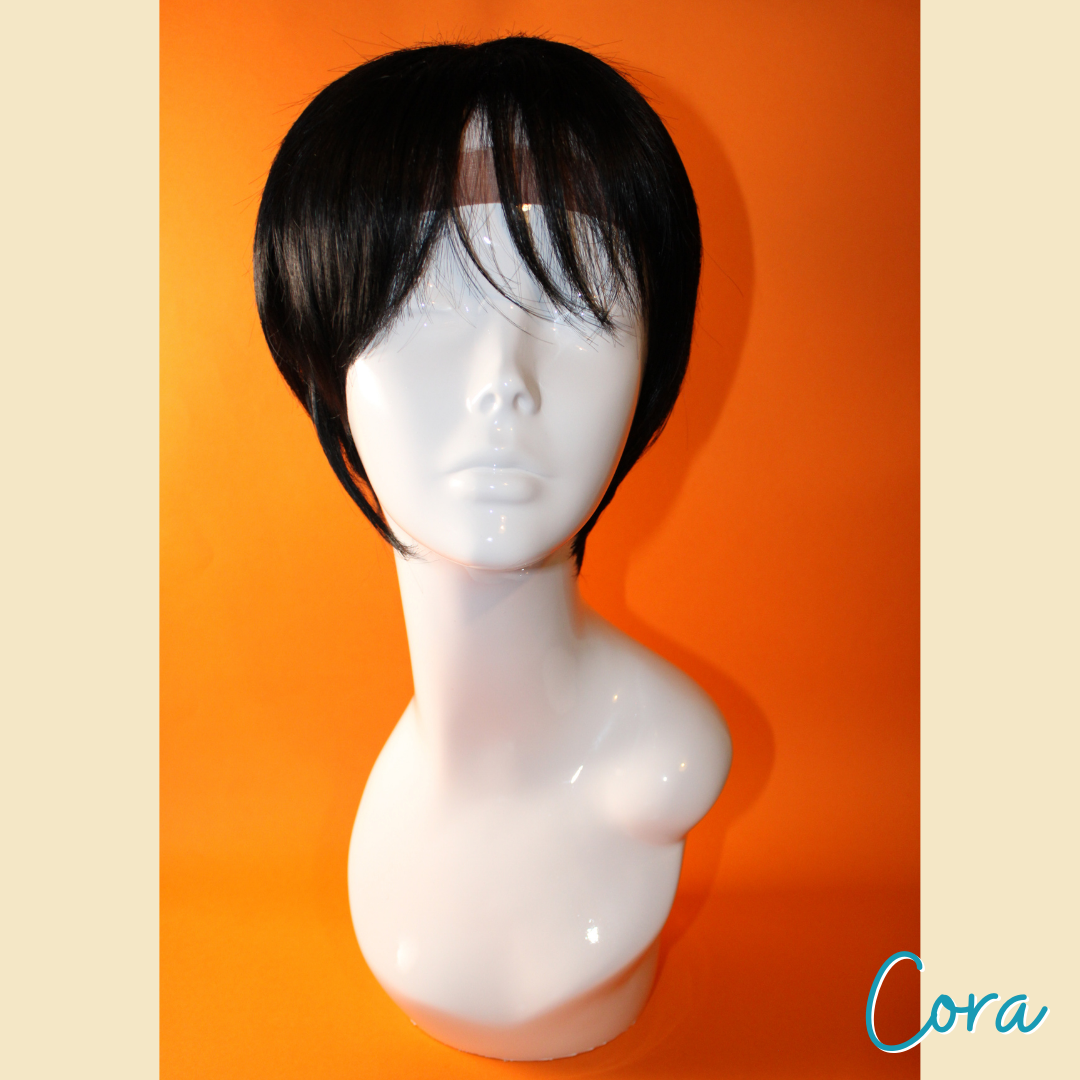 Cora - 8' - Straight Synthetic Wig - Black