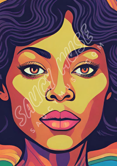 Hazel - Psychedelic Poster Print