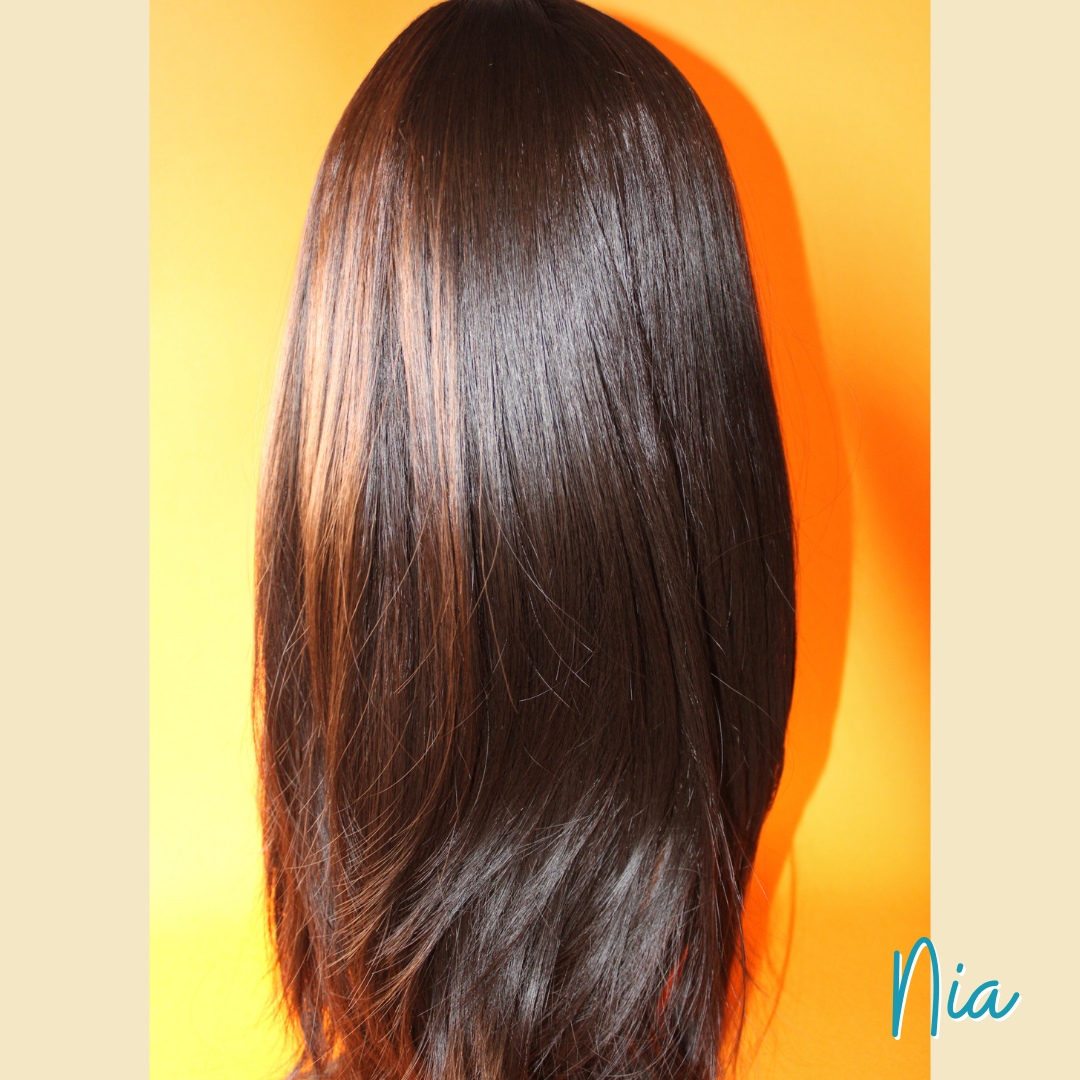 Nia - 20', Straight, Synthetic Wig - Dark Brown