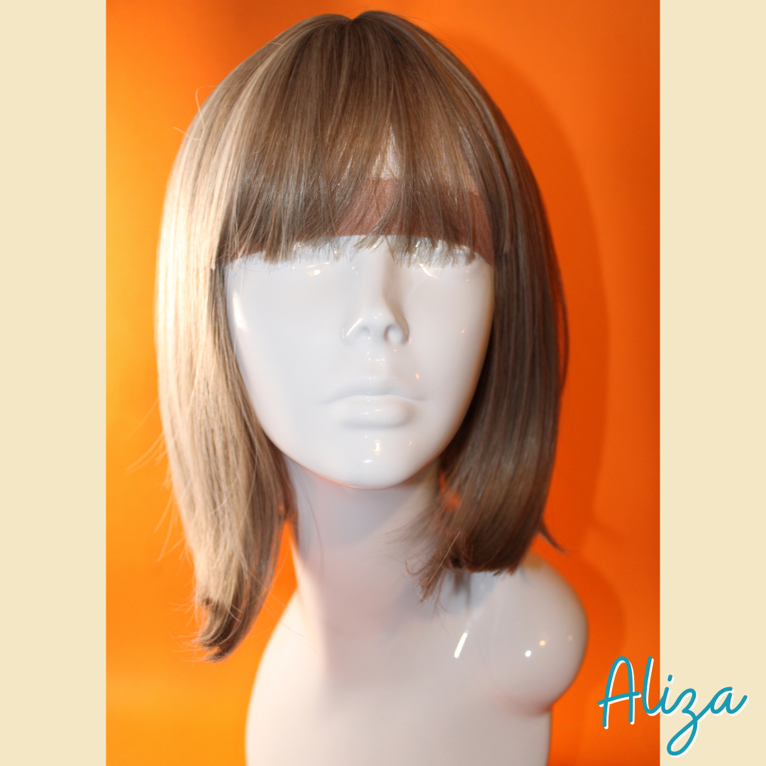 Aliza - 13' Straight Synthetic Wig - Ash Blonde Mix