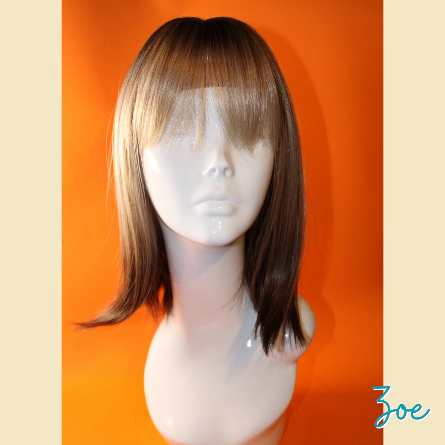 Zoe - 14' Synthetic Wig - Brown & Blonde Ombre