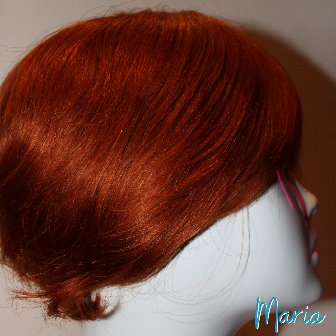 Maria - 9', Straight, Human Hair Wig - Ginger