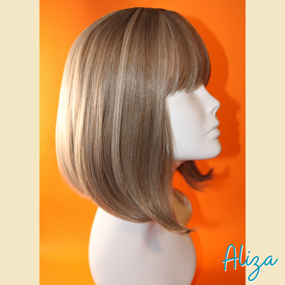 Aliza - 13' Straight Synthetic Wig - Ash Blonde Mix