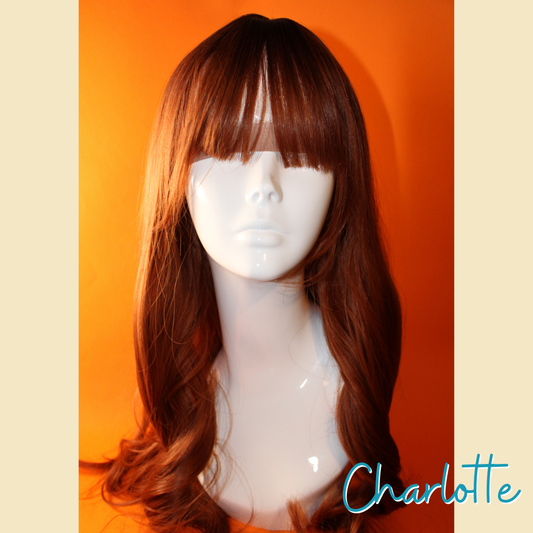 Charlotte - 26' - Loose Wave Synthetic Wig - Orange Brown