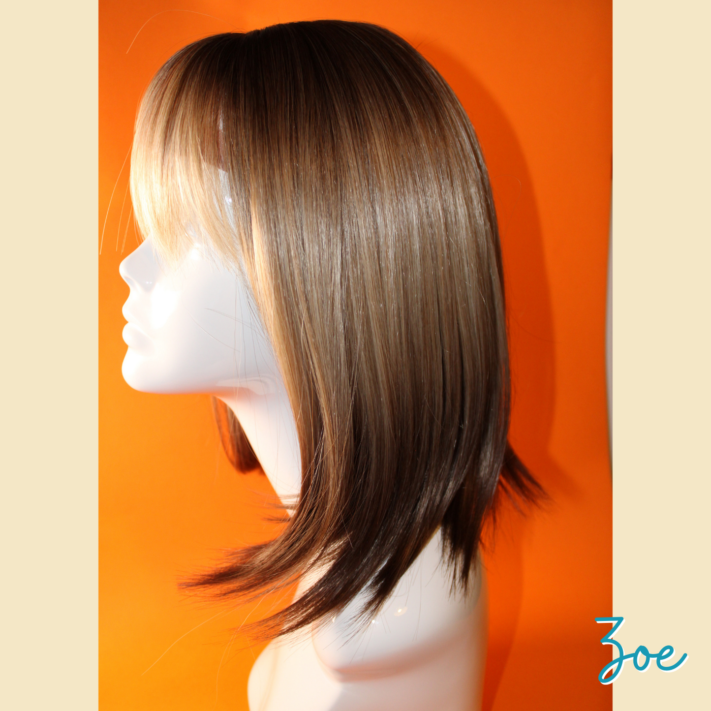 Zoe - 14' Synthetic Wig - Brown & Blonde Ombre