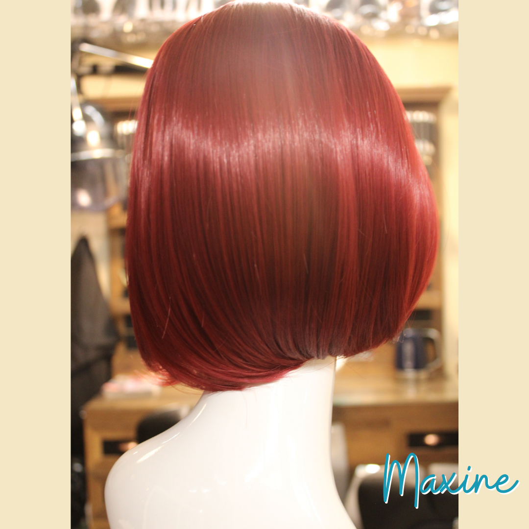 Maxine - 10', Straight, Synthetic Wig - 1B/Red