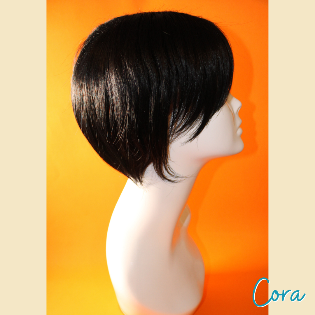 Cora - 8' - Straight Synthetic Wig - Black