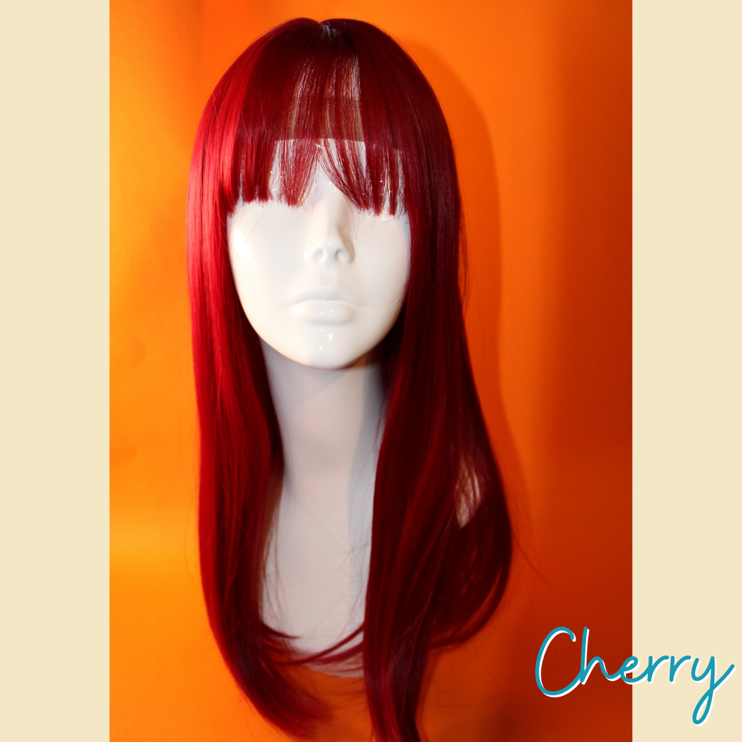 Cherry - 21' Straight Synthetic Wig - Red Wine