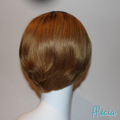 Alicia - 9', Straight, Human Hair Wig - 1B/27