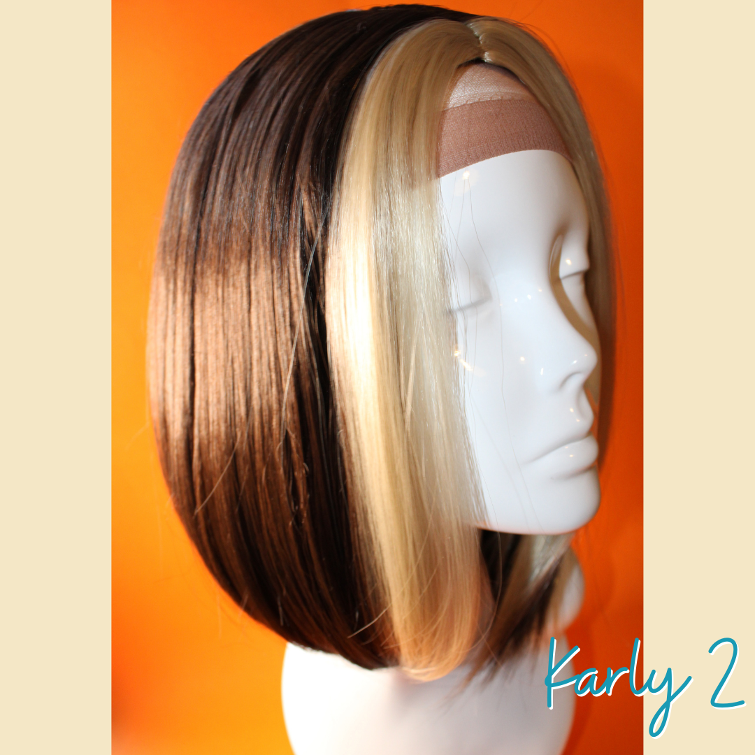 Karly 2, 14', Brown/Blonde Synthetic Wig