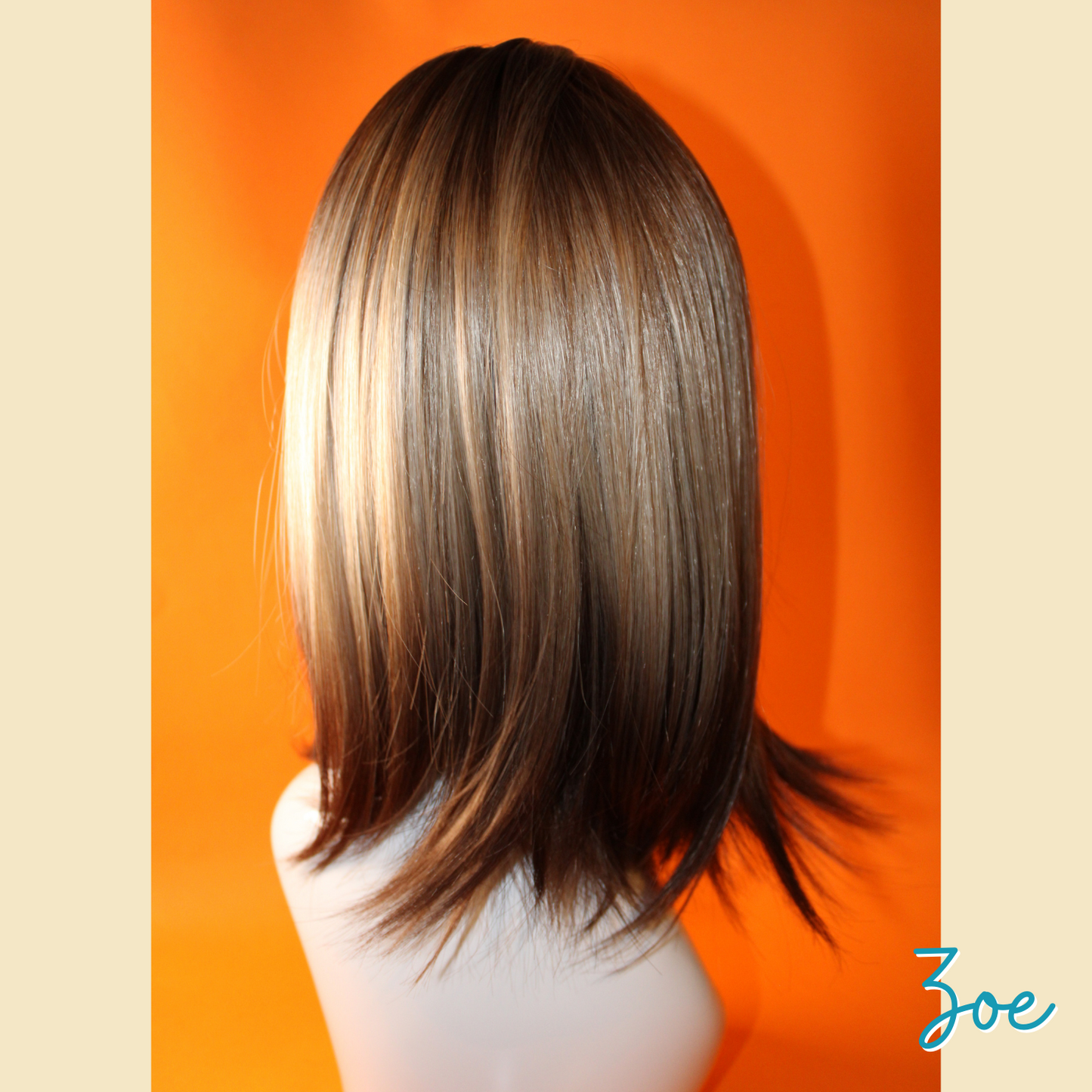 Zoe - 14' Synthetic Wig - Brown & Blonde Ombre