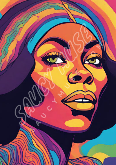 Brooke - Psychedelic Poster Print