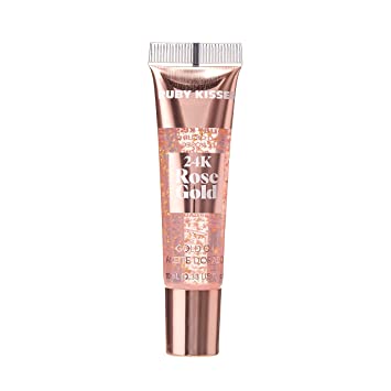 Ruby Kiss 24K Gold Lip Gloss - Rose Gold