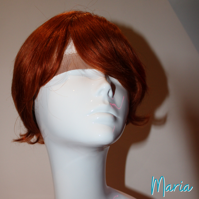 Maria - 9', Straight, Human Hair Wig - Ginger