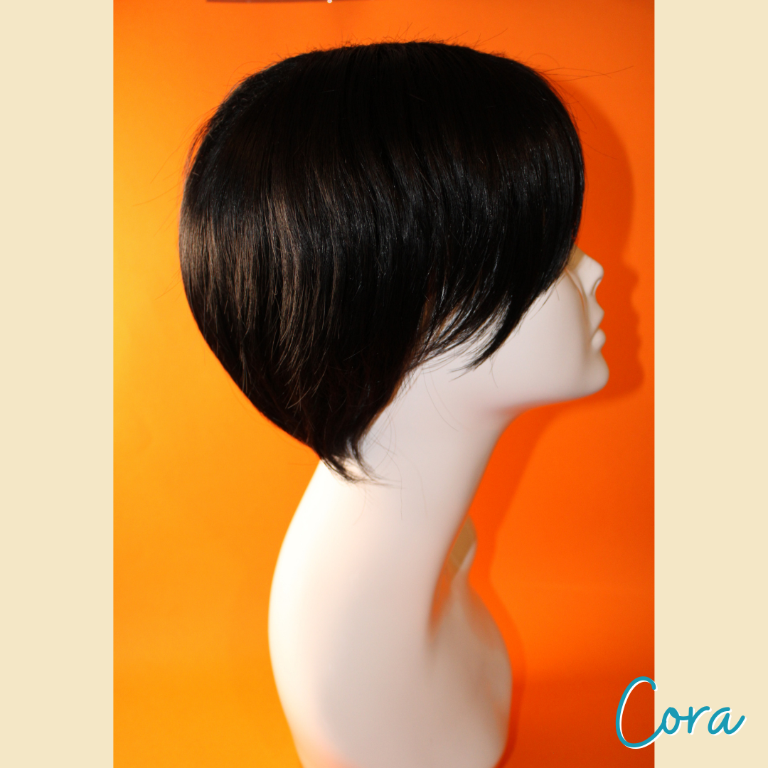 Cora - 8' - Straight Synthetic Wig - Black