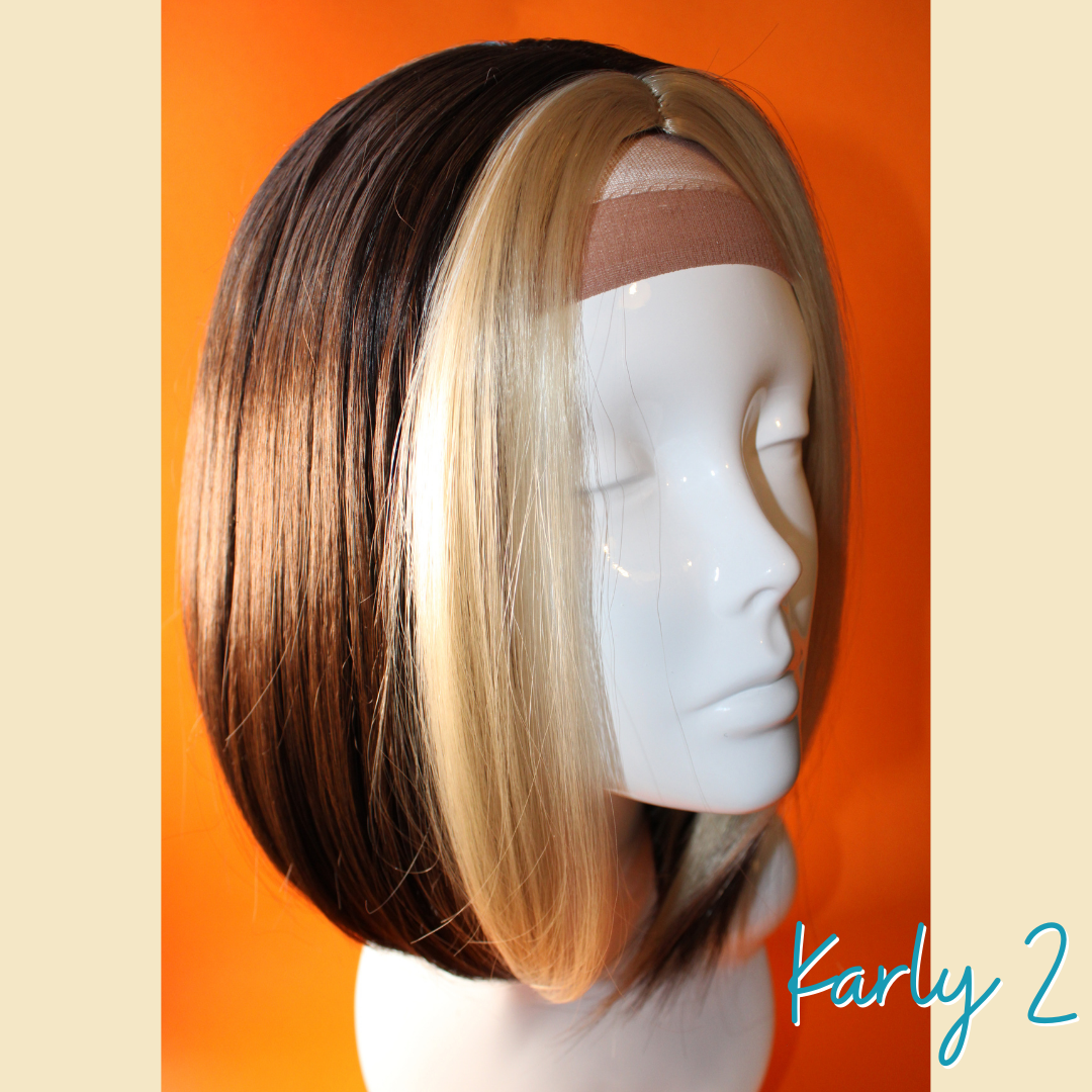 Karly 2, 14', Brown/Blonde Synthetic Wig