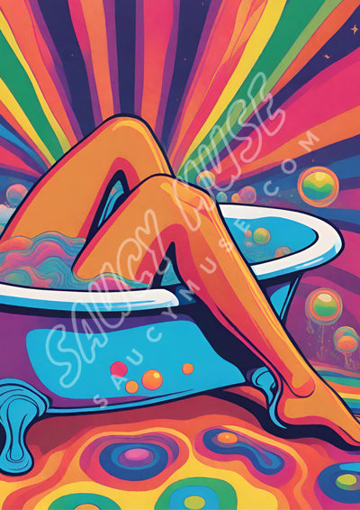Me Time - Psychedelic Poster Print