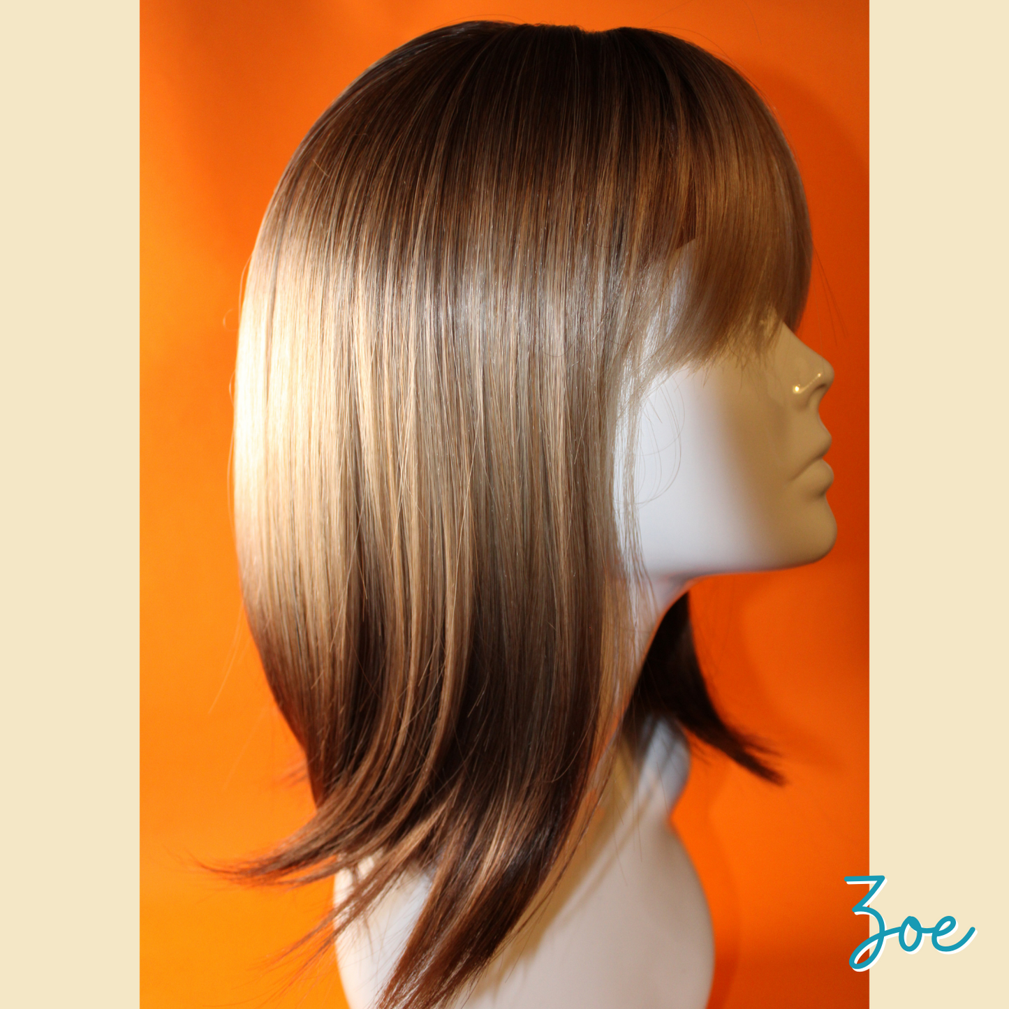 Zoe - 14' Synthetic Wig - Brown & Blonde Ombre
