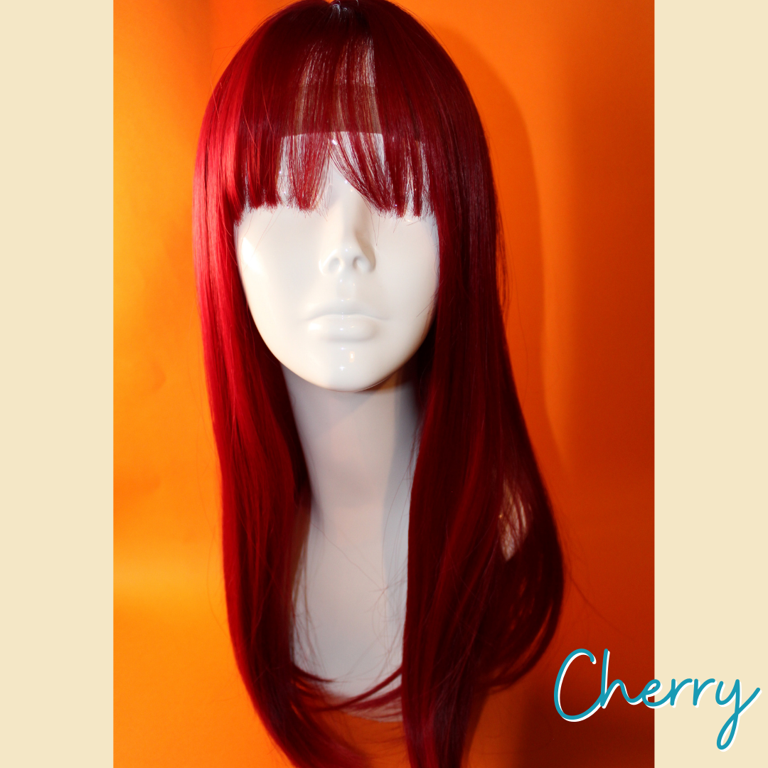 Cherry - 21' Straight Synthetic Wig - Red Wine