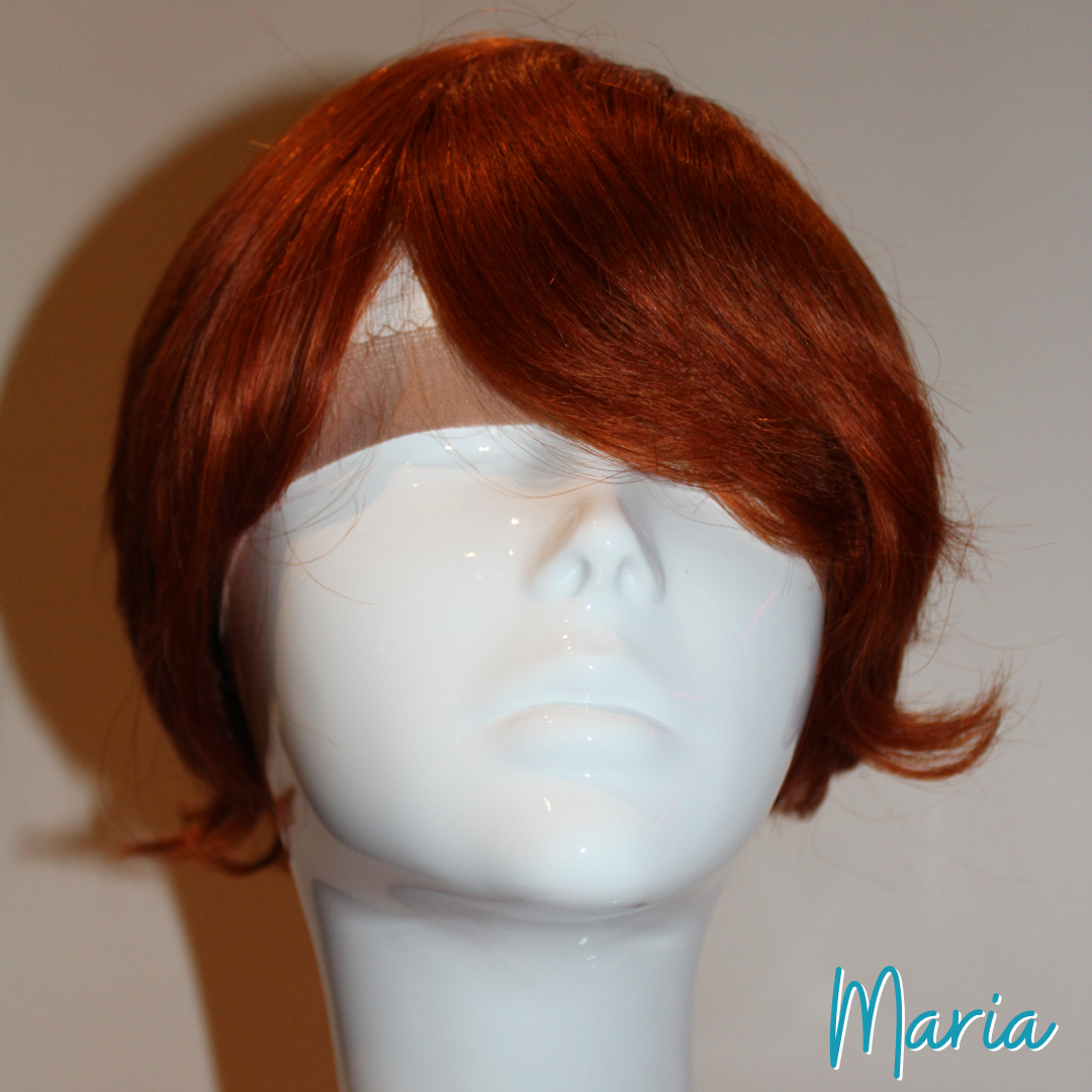 Maria - 9', Straight, Human Hair Wig - Ginger