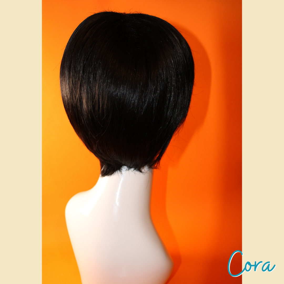 Cora - 8' - Straight Synthetic Wig - Black