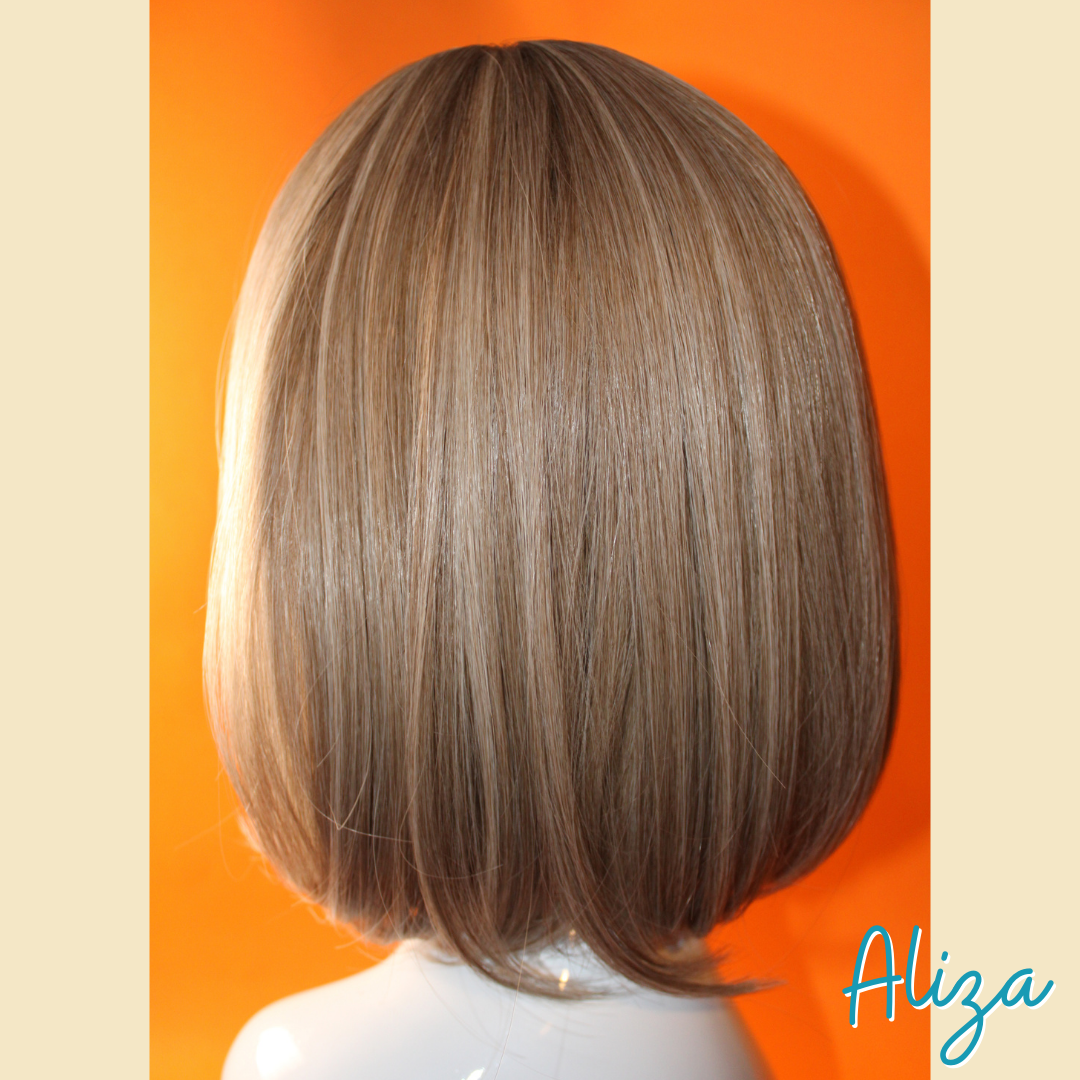 Aliza - 13' Straight Synthetic Wig - Ash Blonde Mix