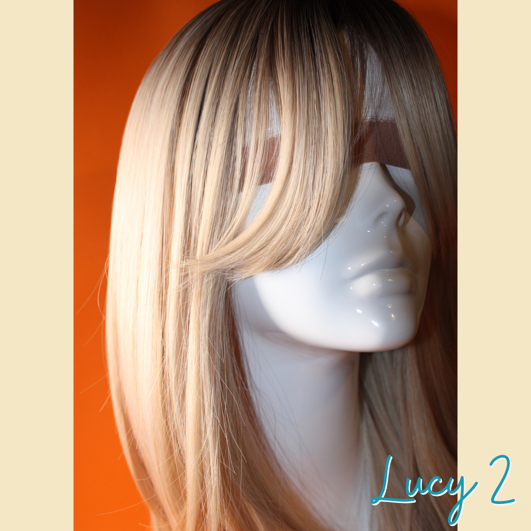 Lucy 2 - 23', Straight Layered, Synthetic Wig - Blonde