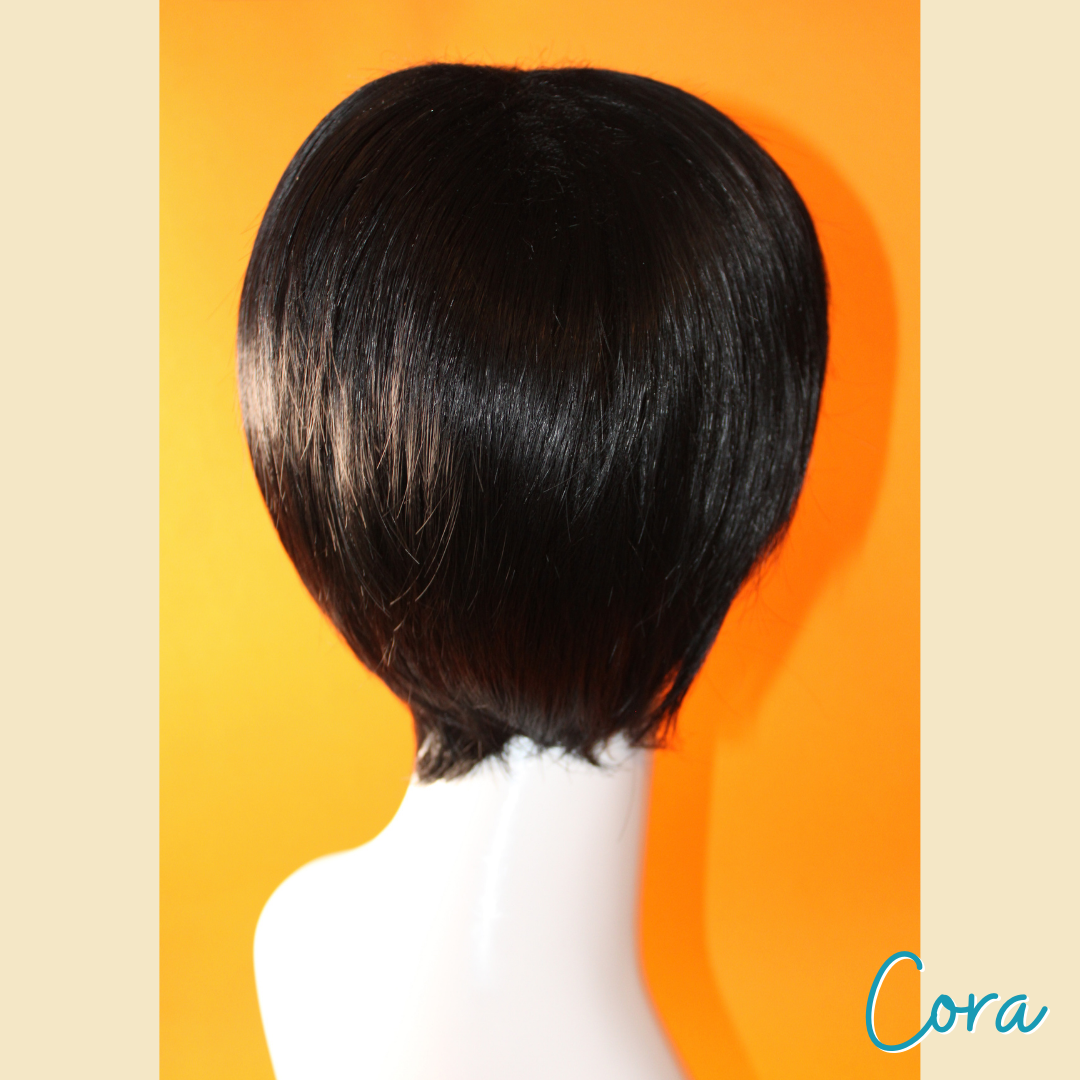 Cora - 8' - Straight Synthetic Wig - Black