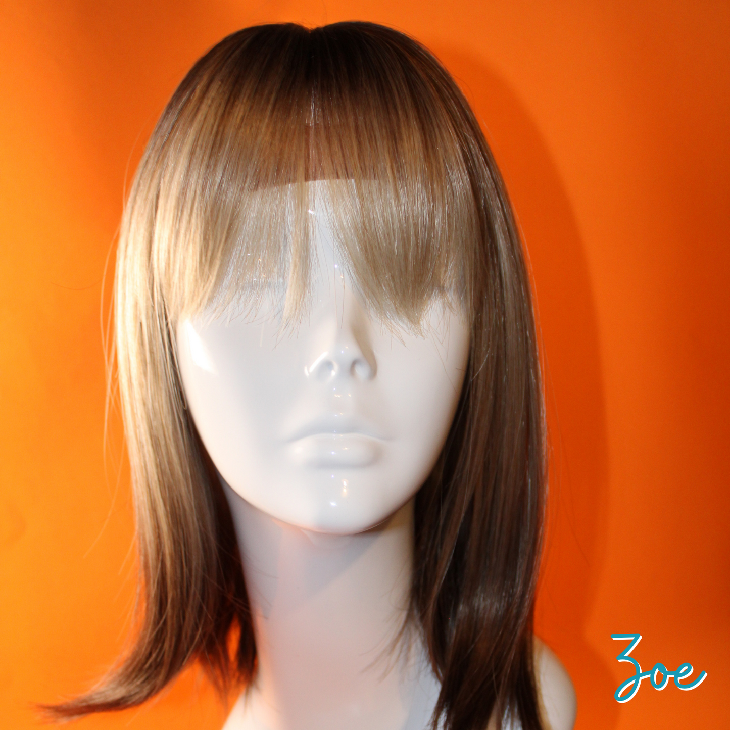 Zoe - 14' Synthetic Wig - Brown & Blonde Ombre