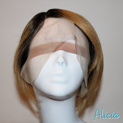 Alicia - 9', Straight, Human Hair Wig - 1B/27