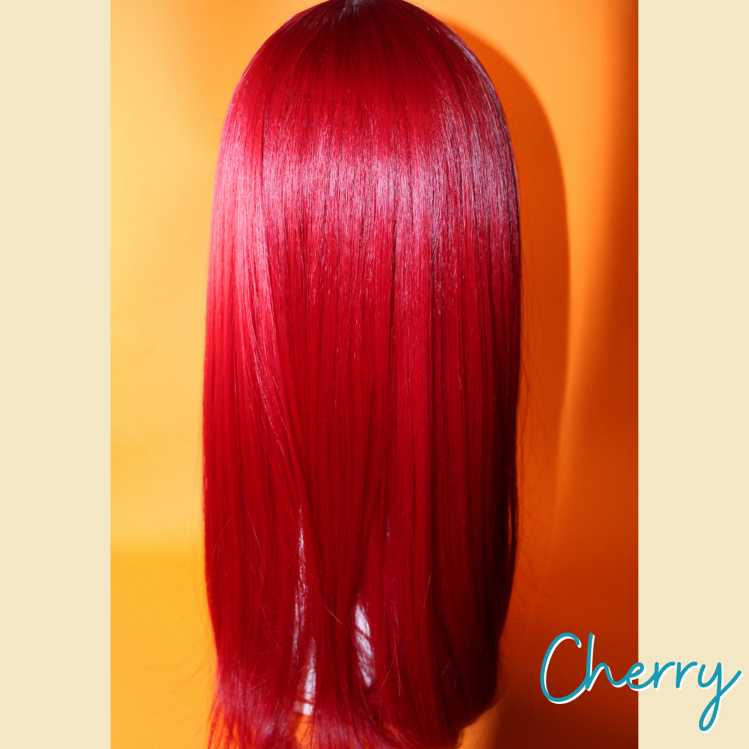 Cherry - 21' Straight Synthetic Wig - Red Wine