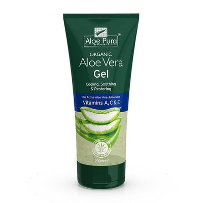 Aloe Pura - Organic Aloe Vera Gel - With Vitamin A,C,E 200ml