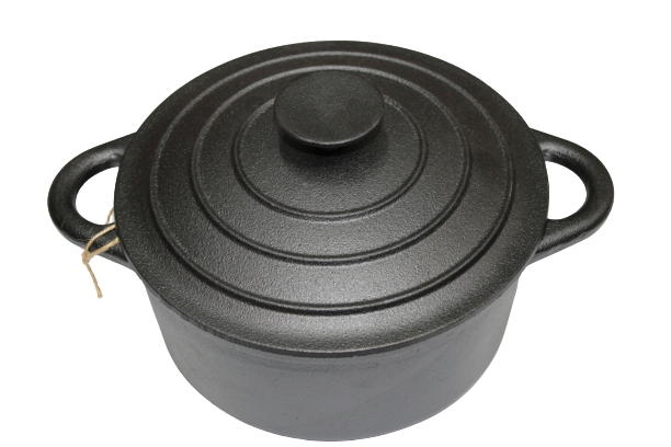 Black Cast Iron Dutch Oven 21cm