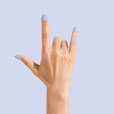 Kiss: Quick Dry Nail Polish 13ml - Peri-Blue