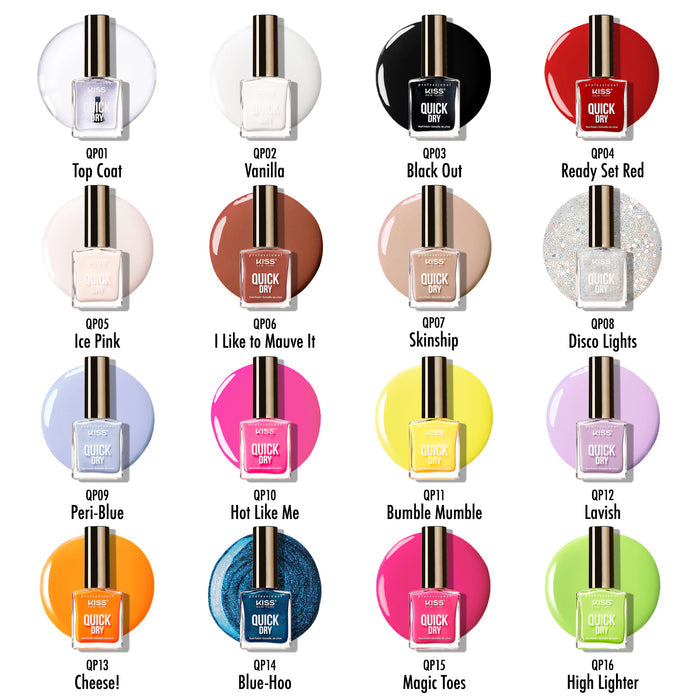 Kiss: Quick Dry Nail Polish 13ml - Magic Toes