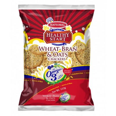 National Wheat Bran Oats Crackers 112g