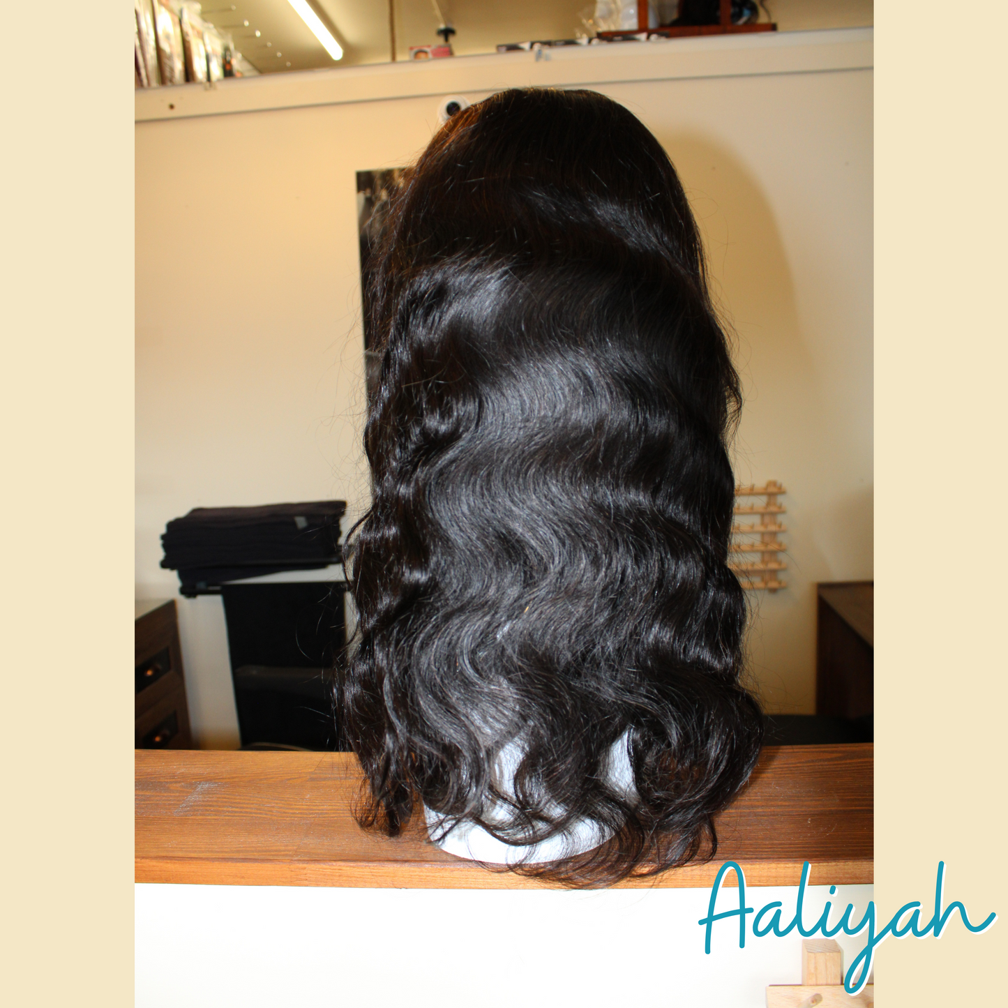 Aaliyah- 18', Headband Wig, Body Wave, Human Hair Wig - Natural