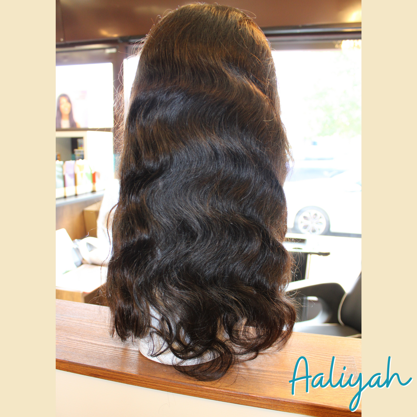 Aaliyah- 18', Headband Wig, Body Wave, Human Hair Wig - Natural