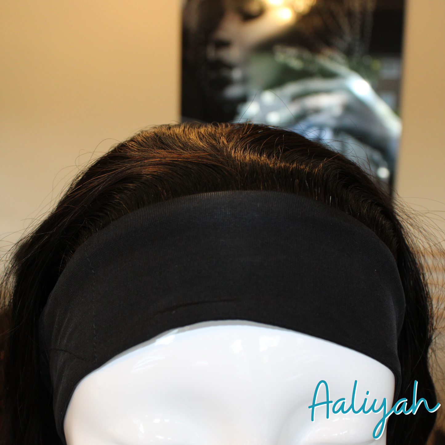 Aaliyah- 18', Headband Wig, Body Wave, Human Hair Wig - Natural