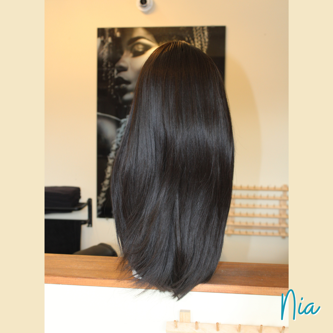 Nia - 20', Straight, Synthetic Wig - Dark Brown