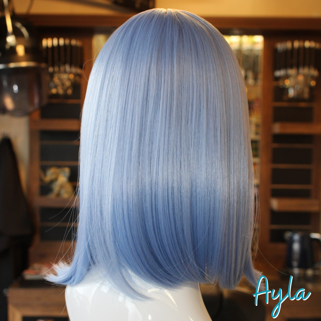 Ayla - 14', Straight, Synthetic Wig - Blue