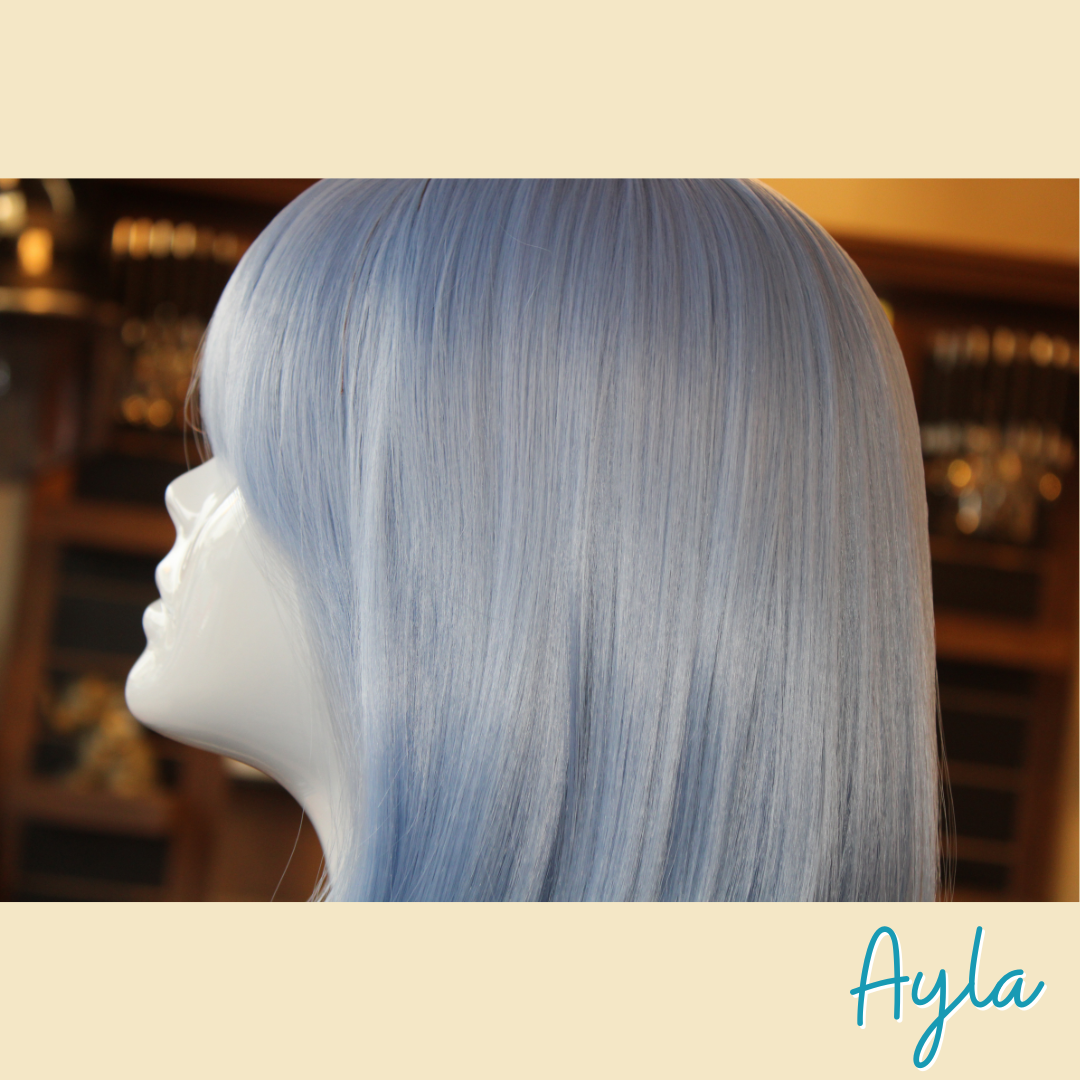 Ayla - 14', Straight, Synthetic Wig - Blue