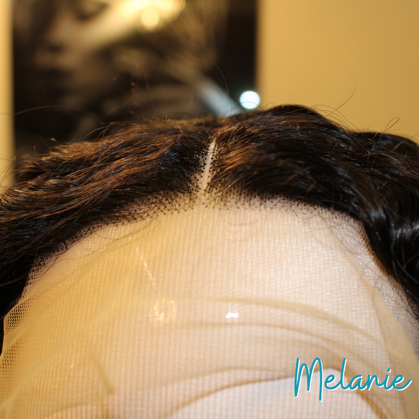 Melanie - 16', 13x4 Closure, Curly, Remy Human Hair Wig - Natural