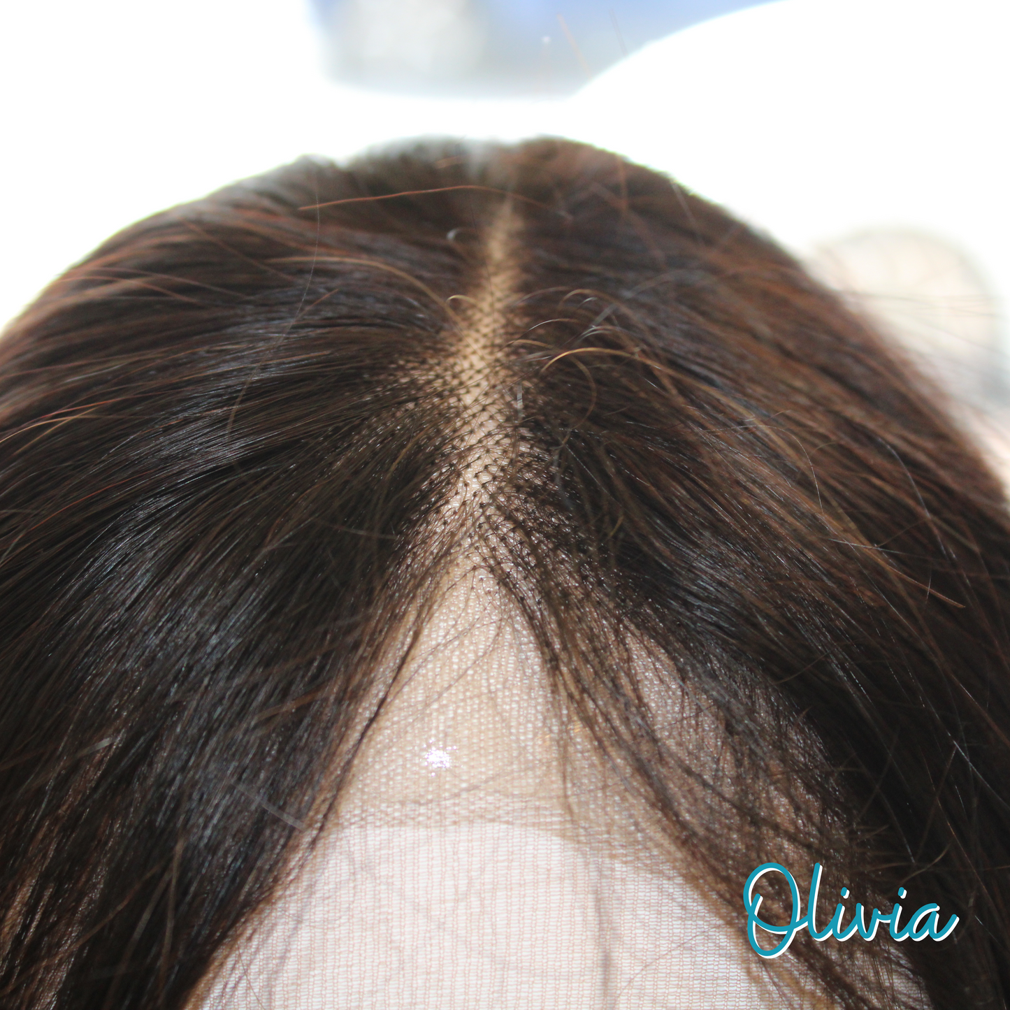 Olivia - 14', 4x4 Closure, Straight, Human Hair Wig - Natural
