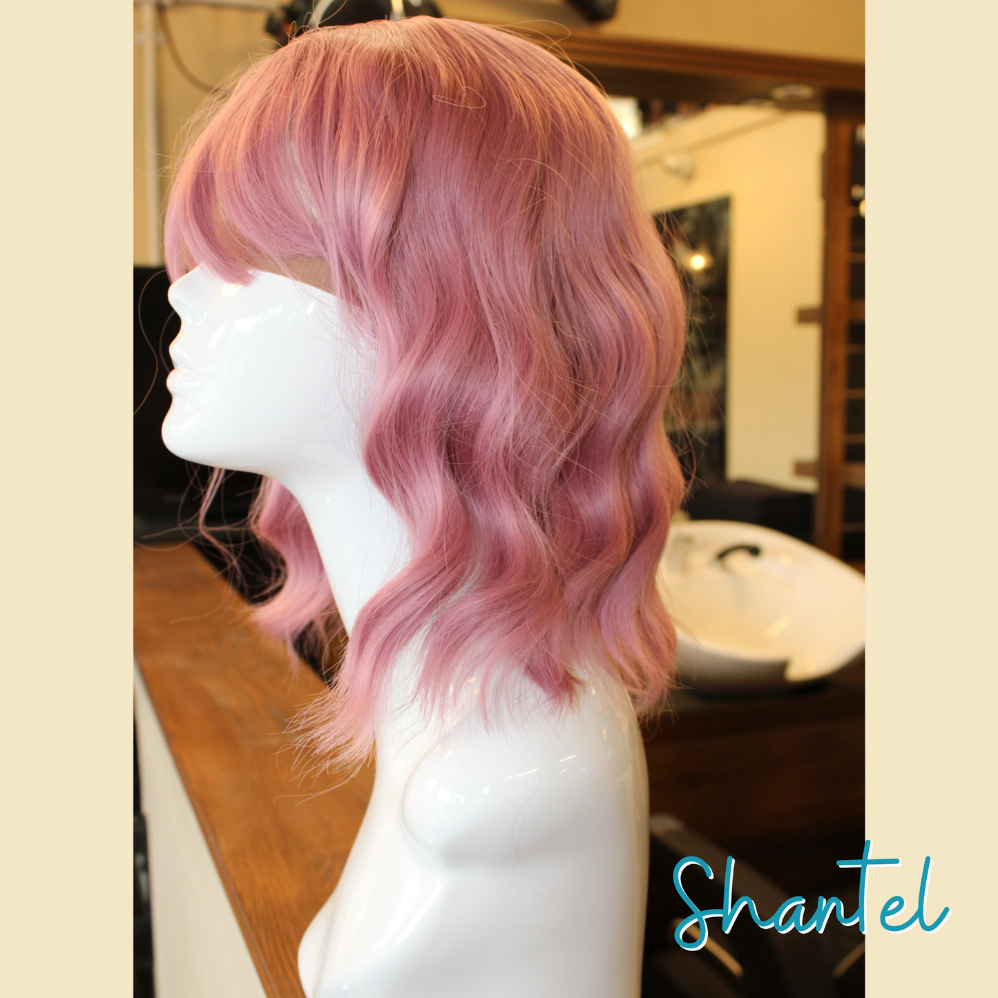Shantel - 14", Body Wave, Synthetic Wig - Pink