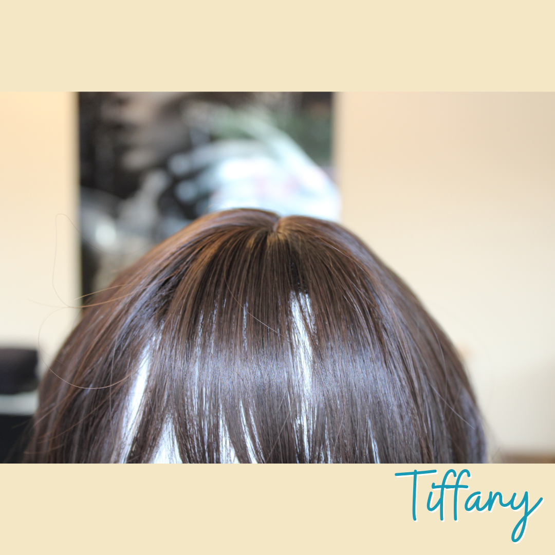Tiffany - 19', Wavy, Synthetic Wig - Dark Brown